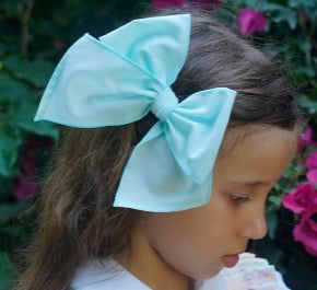 Babine girls mint green hair bow - PREORDER -
