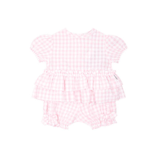 Pastels & Co Rosalie pink gingham top and shorts