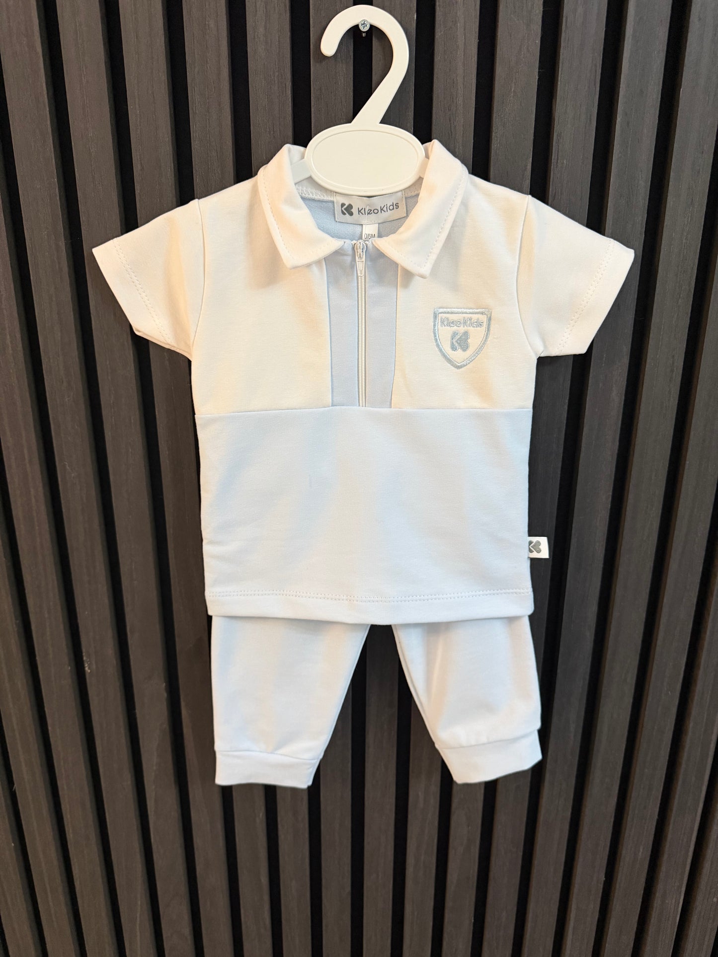 Kleo kids 26/908 boys blue & white trouser set