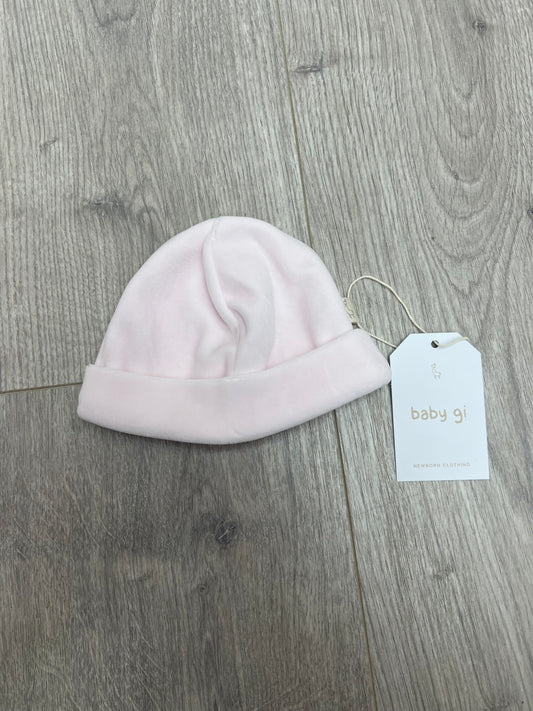 Baby gi AW25 - pink velour hat