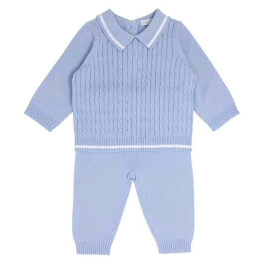 Boys cable knitted 2 piece - BB3169