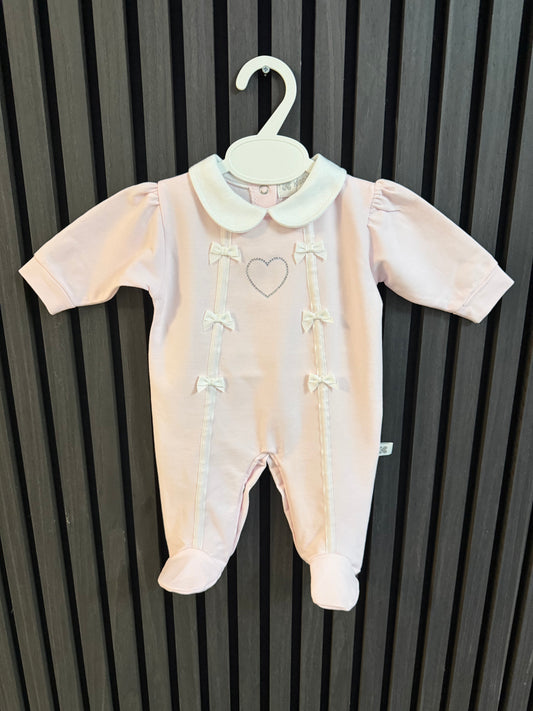 Kleo kids SS26 girls heart babygrow