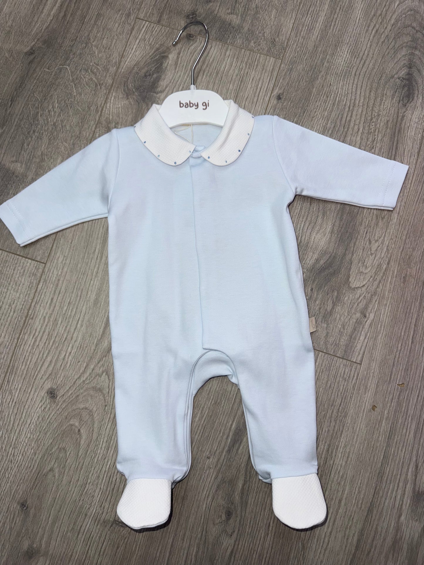 Baby Gi SS26 Spot collar babygrow