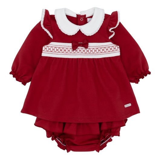 Amore 25 red smocked jam pant set - AM0002