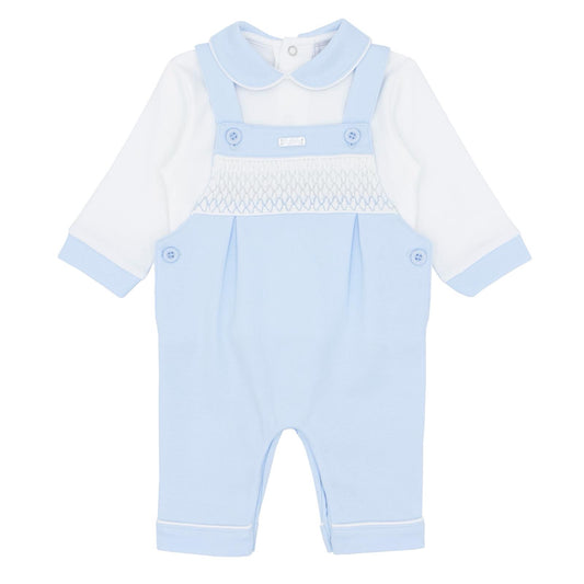 Amore AW25 boys smocked dungaree set - AM0025