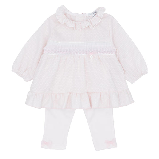 Blues baby AW25 BB2178 - girls pink tunic & legging set