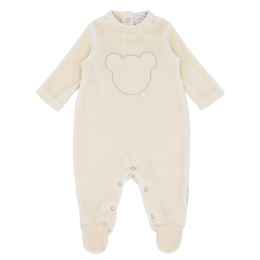 Blues baby AW25 Caramel teddy velour sleeper - BB1109C