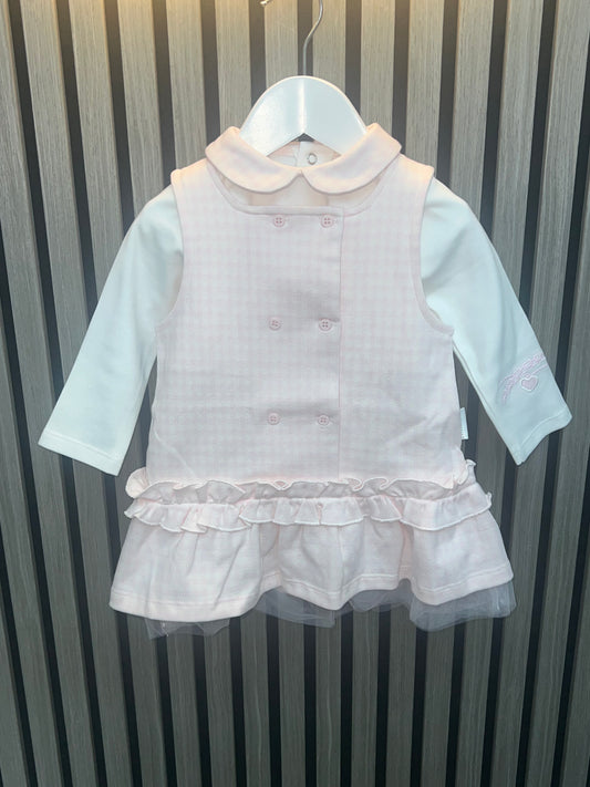 Pastels AW25 Cecilia pink pinafore dress & blouse