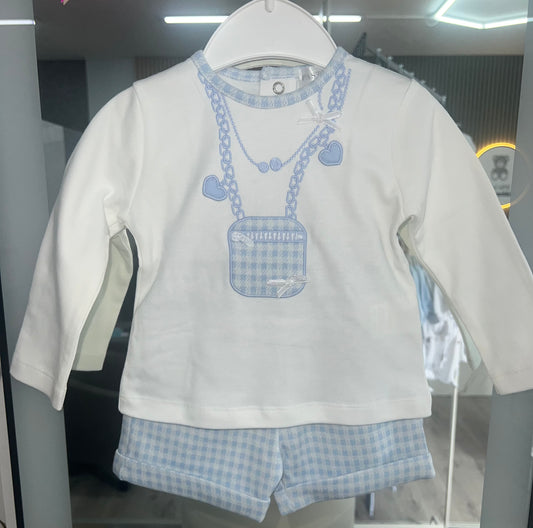 Pastels AW25 - Afador blue shorts & top set