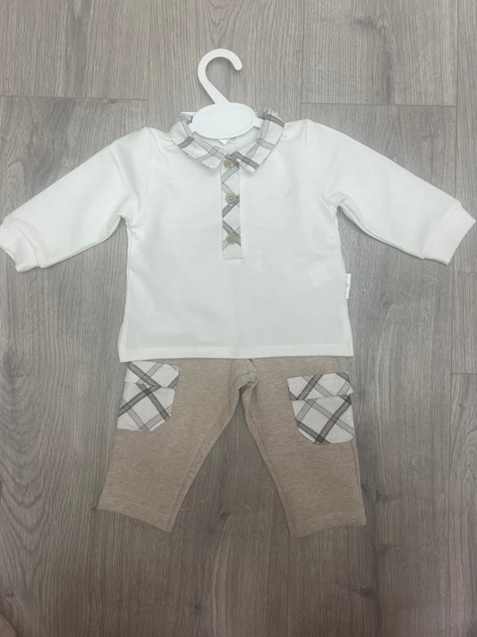 Pastels AW25 - Braid polo & trouser set