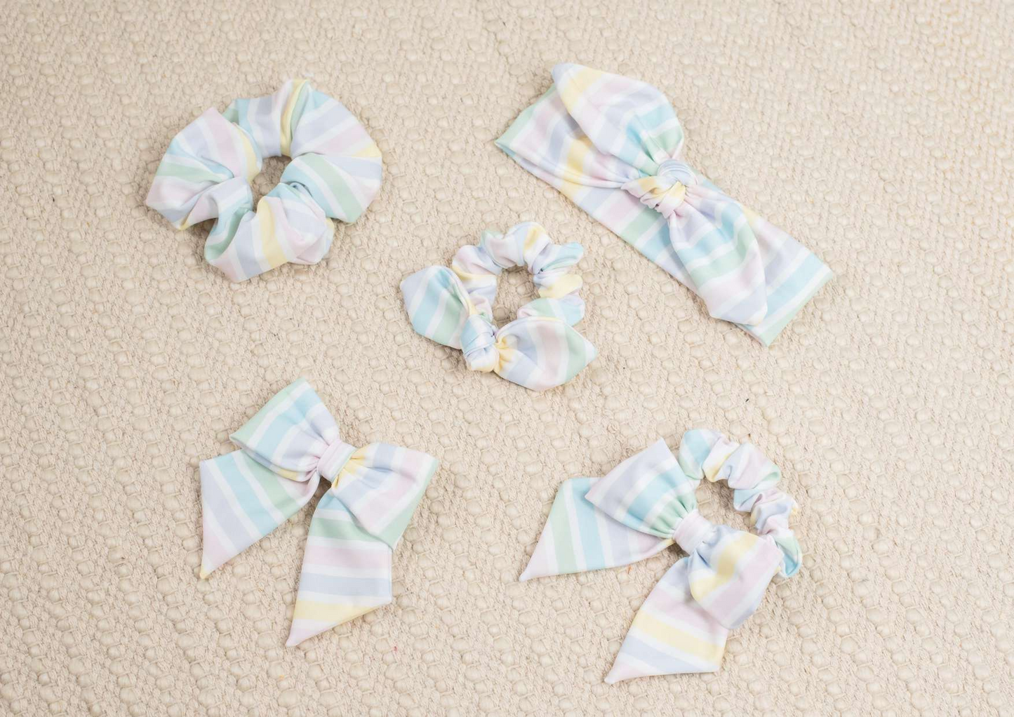 Meia Pata Stripe Beach Hair Bow only*