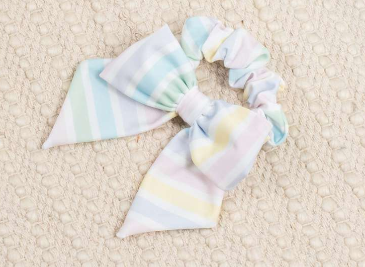 Meia Pata Girls Stripe Elastic Bow only **