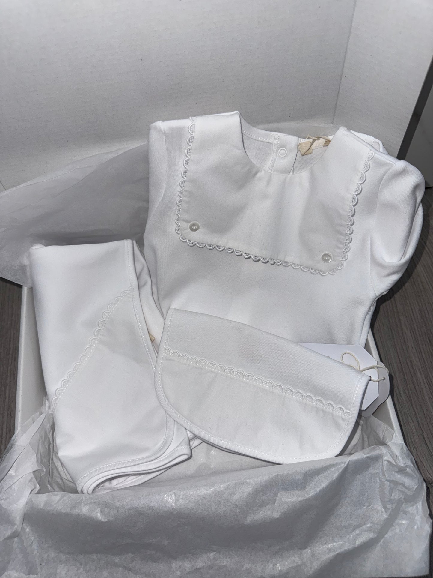 Baby gi SS26 white unisex box set