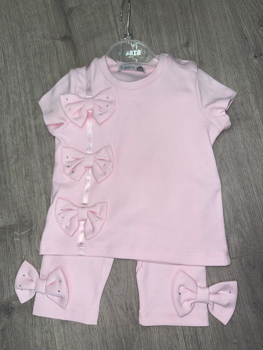Visara bow legging set 8893