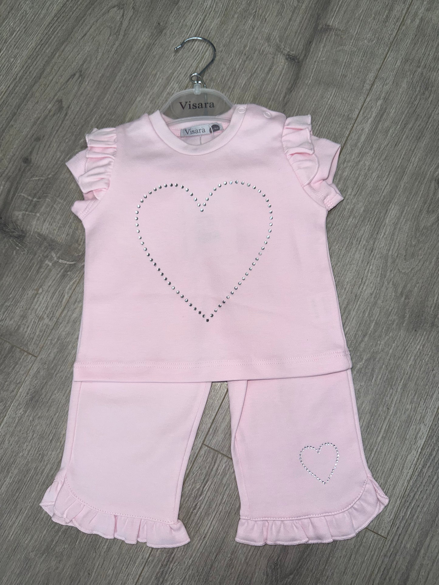 Visara love heart legging set 8890