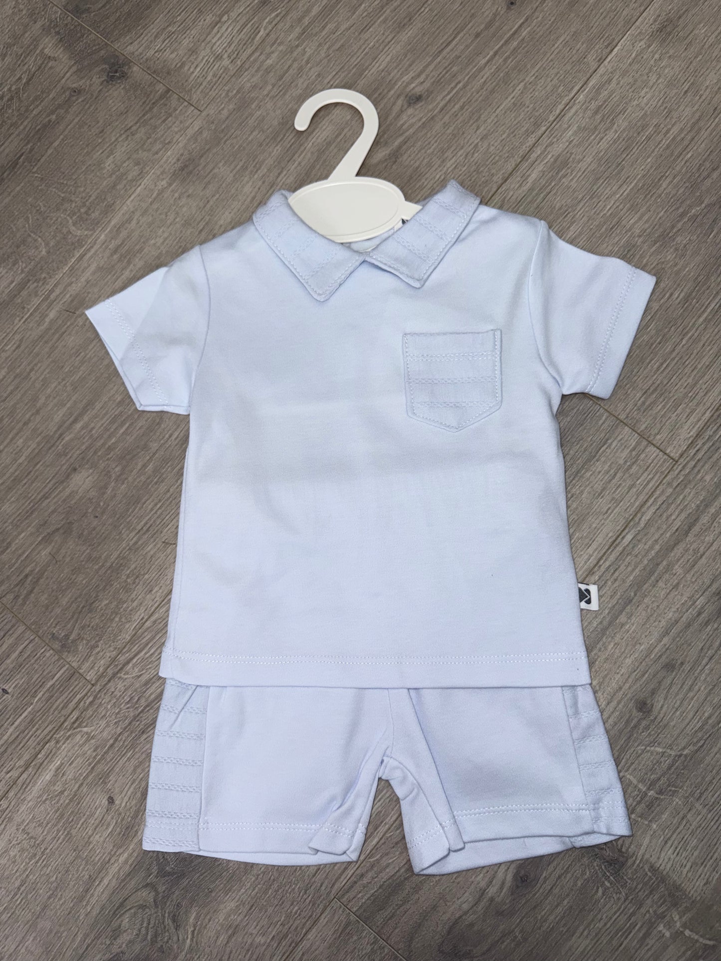 Kleo kids pale blue boys short set 2025300