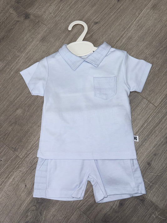 Kleo kids pale blue boys short set 2025300