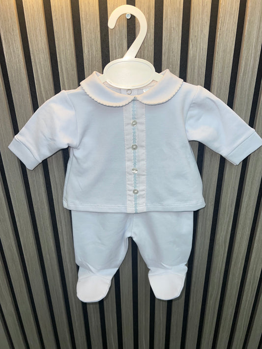 Kleo kids AW25 blue 2 piece with feet