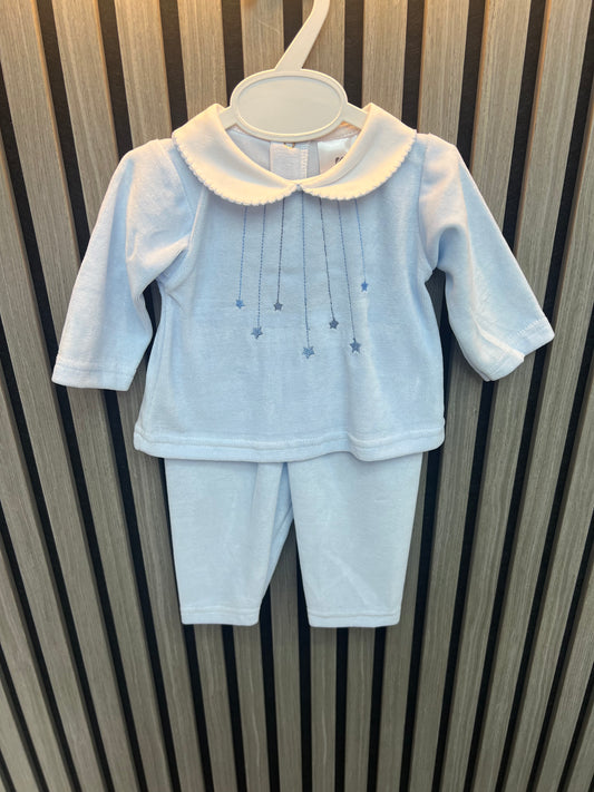 Kleo kids AW25 blue velour 2 piece