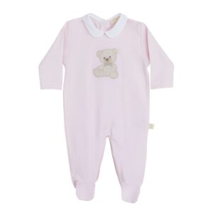 Baby Gi Sweet Teddy Pink Sleepsuit