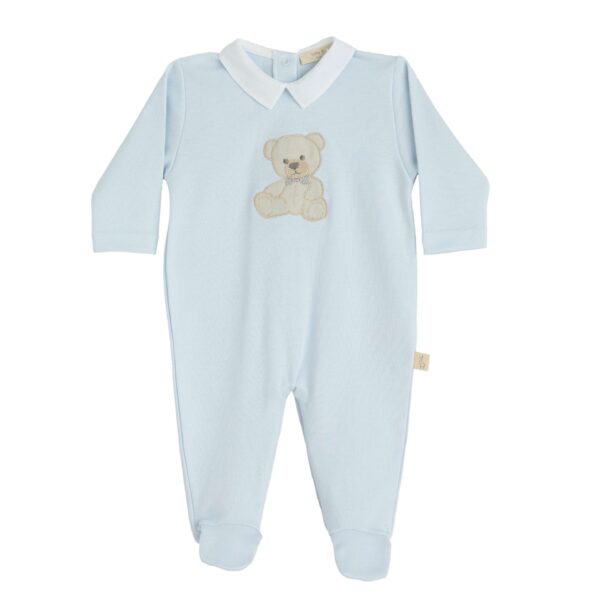 Baby Gi Sweet Teddy Blue Sleepsuit